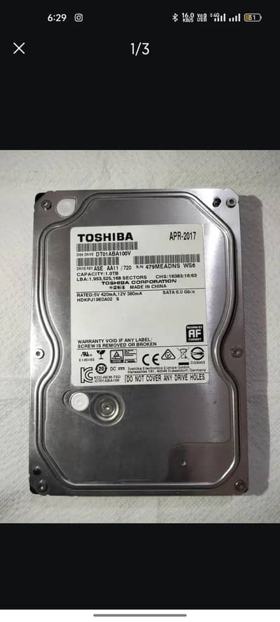 Toshiba PC hard drive for sale health% ok0314. . . 7804842