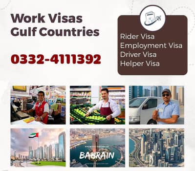 Bike Rider Visa, Helper Visa, Sales Man Visa Available