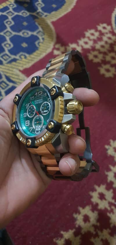 Invicta men's watch big dial heavy weight