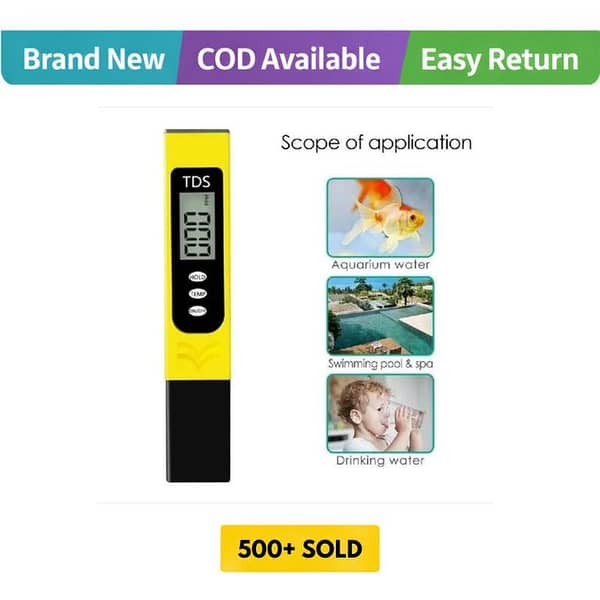 TDS Tester Digital LCD Water Quality Meter for Home Use - High Precision TDS Testing Pen, Digital TDS Meter for Water Quality Testing - Accurate Reading | Ideal for RO & Drinking Water