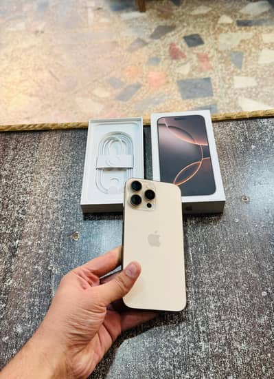 iphone 16 Pro Max Complete Box Non PTA Not JV Full 4 Months Sim Time