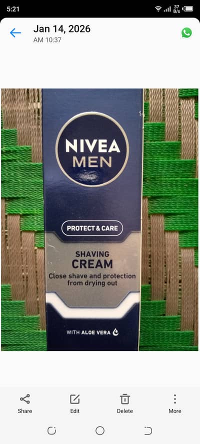 Nivea shaving cream LHR