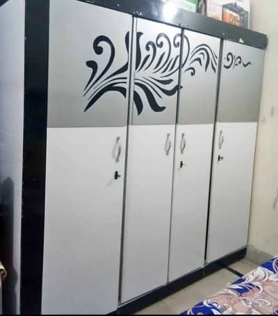 Double Bed with Dressing, Almirah and Crockery Cabinet