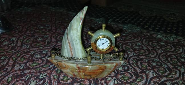 Ship with clock