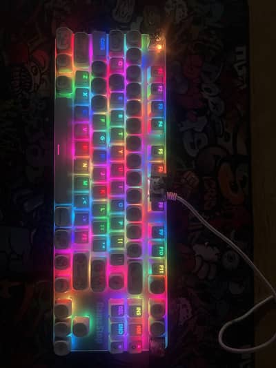RGB GAMESTOP GAMING KEYBOARD || FREE KEYCAPS INCLUDED