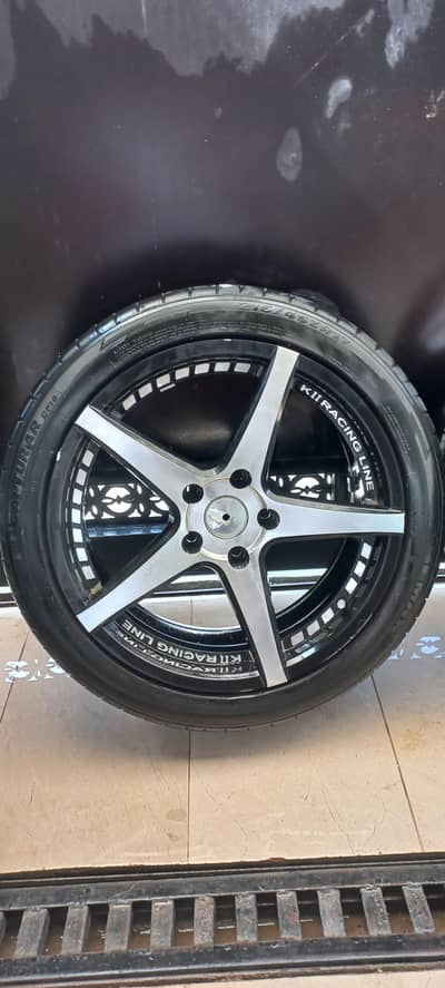 17" rim k-II with low profile tyres