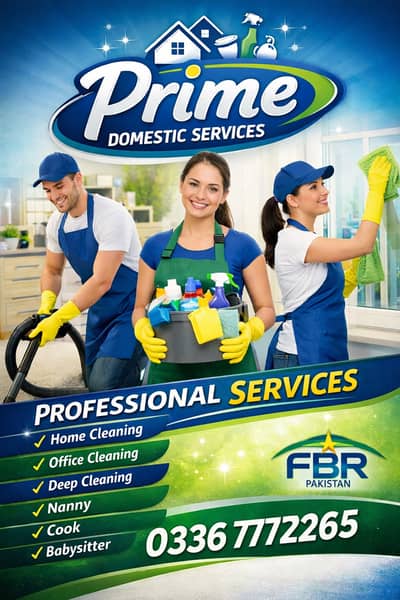 House maids / Nanny / Helper / Cook / Patient Care / Babysitter / Che