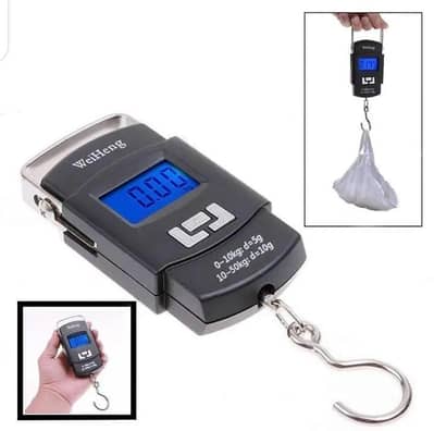 50Kg mini portable luggage scale with a capacity travel bag weight