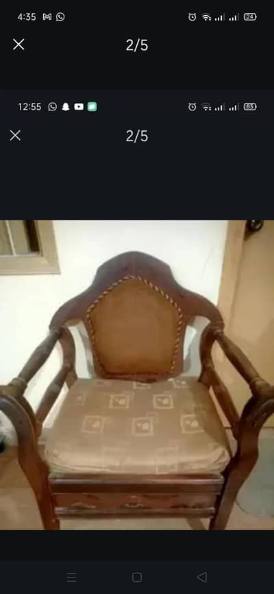 5 seater sofa set sheesham wood +molty sofa