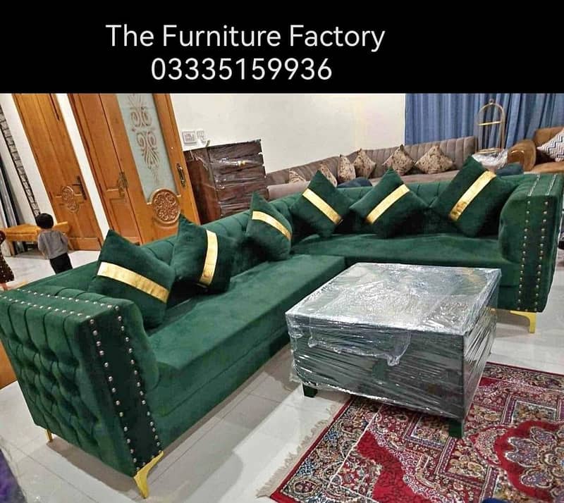 l shape corner sofa set 3