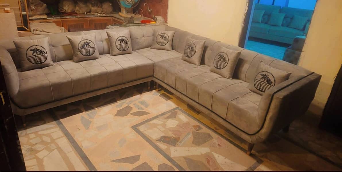 l shape corner sofa set 14