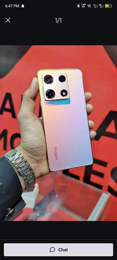 infinix Note 30 Pro 16 256 GB memory PTA approved 03190487547