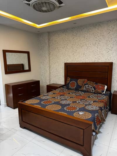One Bedroom Luxury Fully Furnished Apartments Available For Rent in IQBAL Block Near to Grand Masjid Bahria Town Lahore