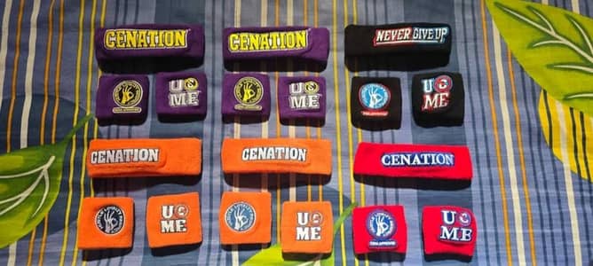 WWE Shop Authentic John Cena's Wristbands Set
