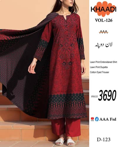 Premium Lawn Embroidered Suits | 40 Designs Available | Limited Stock