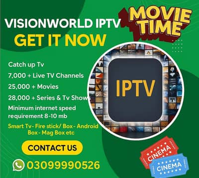 Famous movies,series and live ch only in our iptv"03099990526