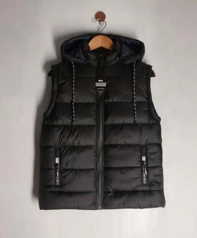 Men's Hooded polyester Bomber jacket