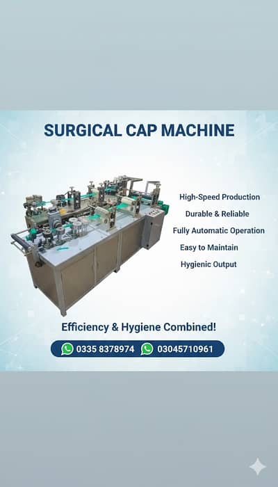 High-Efficiency Automatic Surgical Cap Making Machine