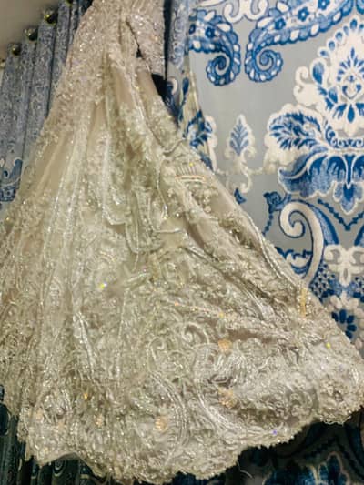 Premium Quality Hand Work on Long Barat and Walima Dress