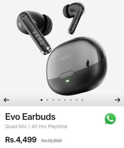 Zero lifestyle Evo Earbuds.