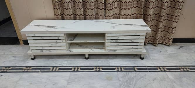 Led Tv table Console good condition big size never used