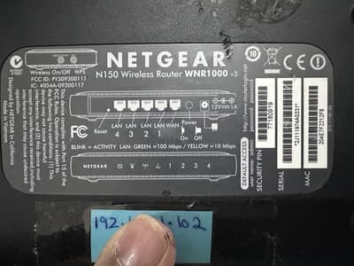 NETGEAR N150 Router WNR1000 v3 Wifi Router (Mobile App Supported)