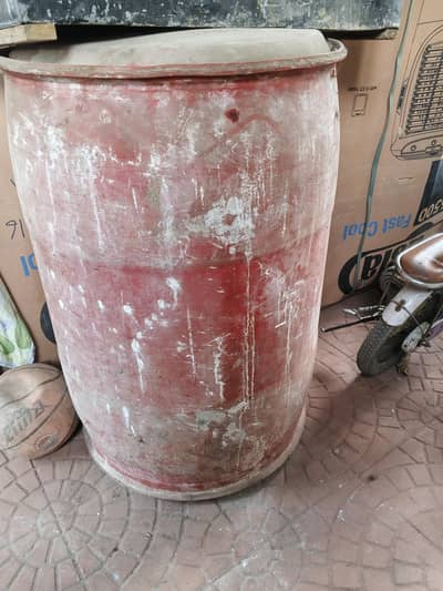 iron and plastic barrel