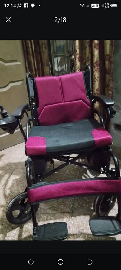 Zero Meter Electrical wheelchair Fordable for sale