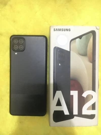 Samsung A12 4/64 with box+cable