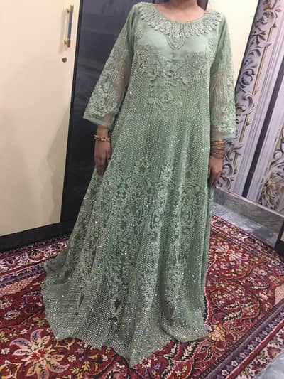 3PC Heavy Embroidered Full length maxi