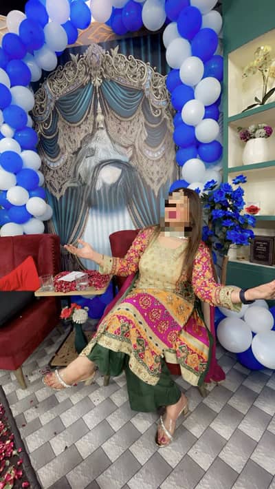 Formal dres 3 pice tousre shart silk dres with shafon dopata