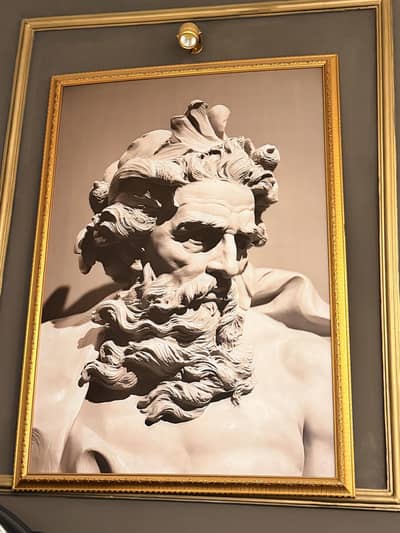 Poster painting with frame