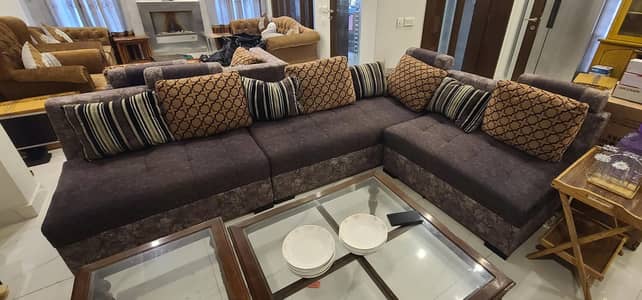 12 seat L shape sofa