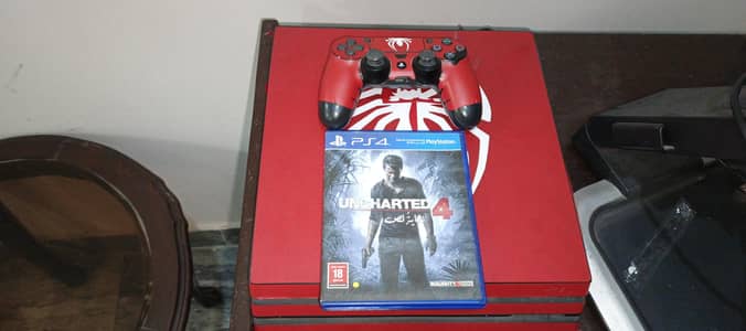 Ps4 pro 1tb with skin