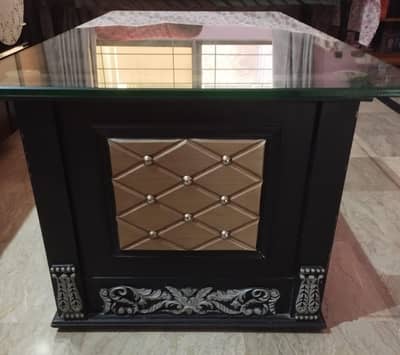 Center Table with Glass Top