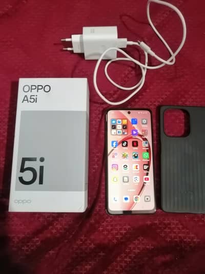 Oppo A5i 4/128 7 day used 10 by 10    Nebula Red  colour