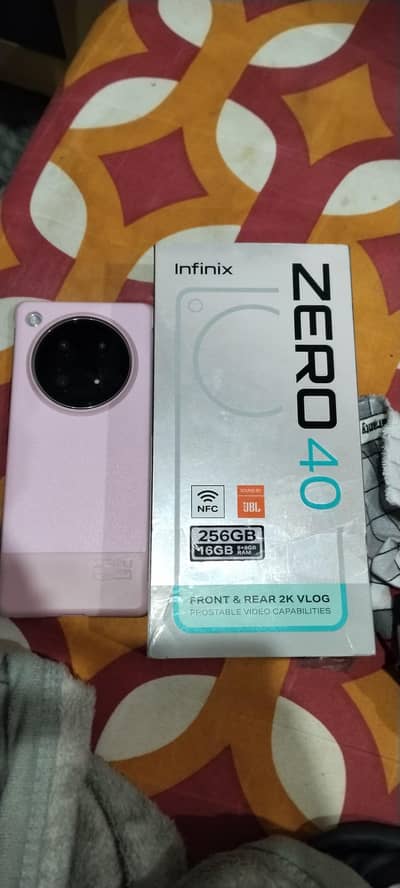 infinix zero 40 like brand new 20 day use 16/256 gb