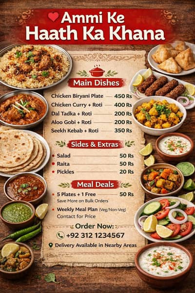 Homemade tiffin service