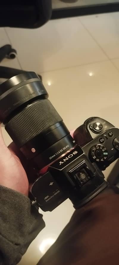 Sony a7sii, sigma 30 mm 1.4 lens