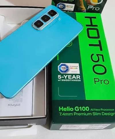 Infinix hote 50 pro 8+8 gb 128gb with box