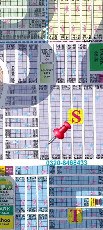 1 Kanal Residential Plot for Sale in DHA Phase 7 S Block