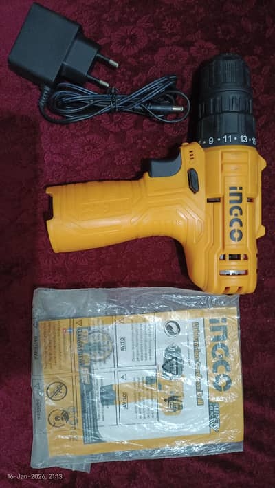 INGCO 12V CORDLESS DRILL CDLI12415