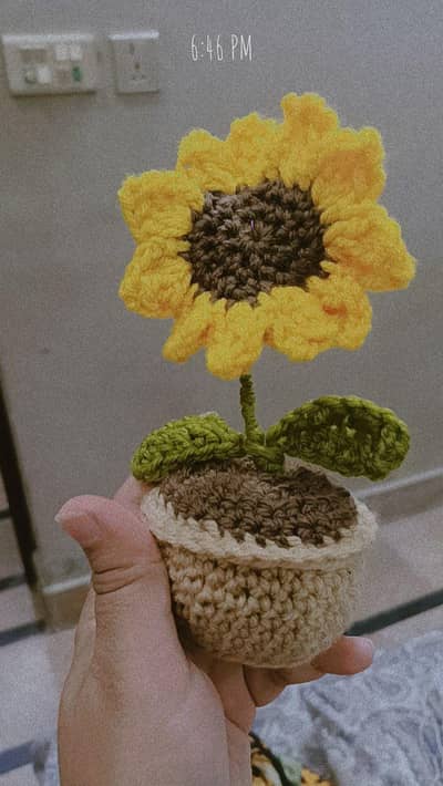 crochet Sunflower
