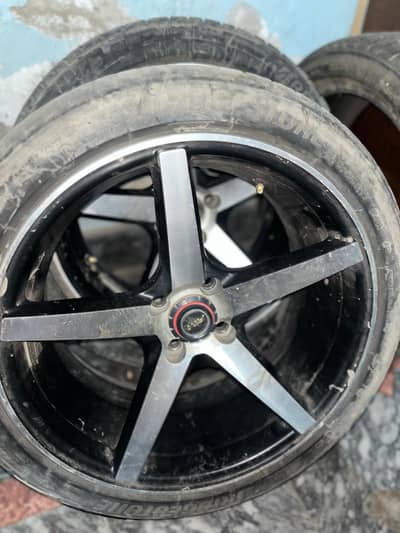 rims and low profile tyre