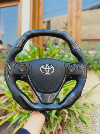  Toyota Corolla Carbon Hydro Dip Sports Steering Wheel