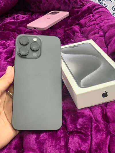 Iphone 15 pro max 256gb Jv Black Titanium