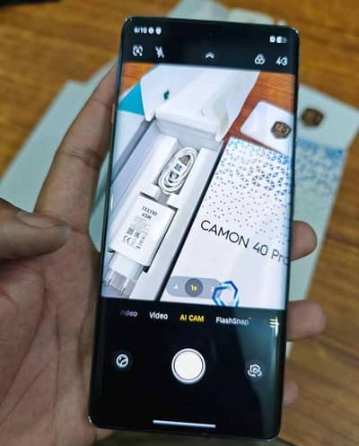 Techno common 40 Pro 12 gb ram 256 gb Momery Full 03326744685