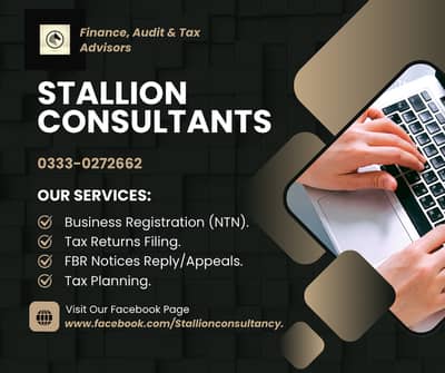 Income Tax Filer Consultant NTN FBR Sales Tax GST Company Registration