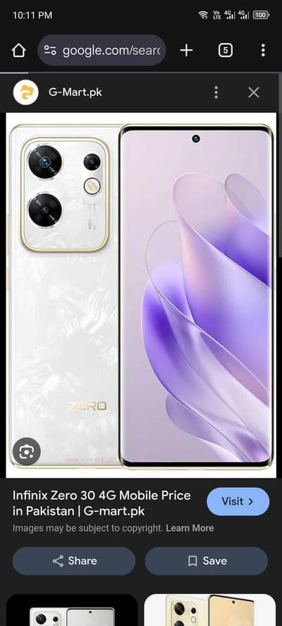 infinix zero 30 10/10 mobile no any sacrach