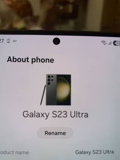 Samsung s23 ultra front crack baki all ok